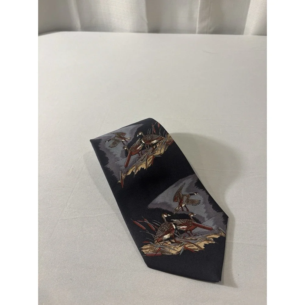 Ducks Unlimited All Silk Necktie‎ Mens One Size Waterfowl Hunting Made in USA